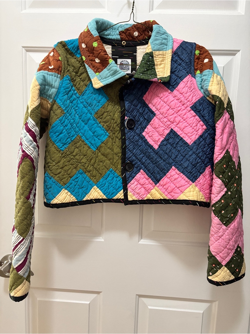 Mabel & Snow Quilted Jacket - Women’s Medium  Patchwork NWOT One of a Kind.